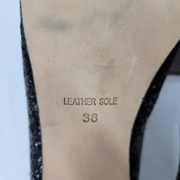 Plenty by Tracy Reese Ramona Glitter and Suede Cap Toe Pumps Heels size 8 - Picture 9 of 11